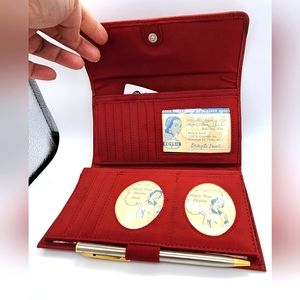 FOSSIL wallet and checkbook with pen NWT